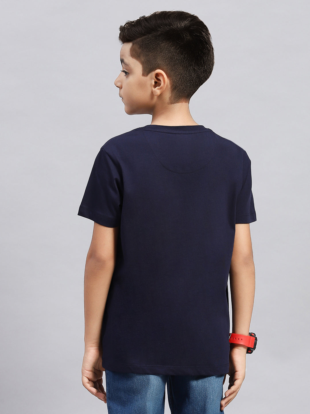 Boys Multi Color Printed Round Neck Half Sleeve T-Shirt (Pack of 3)