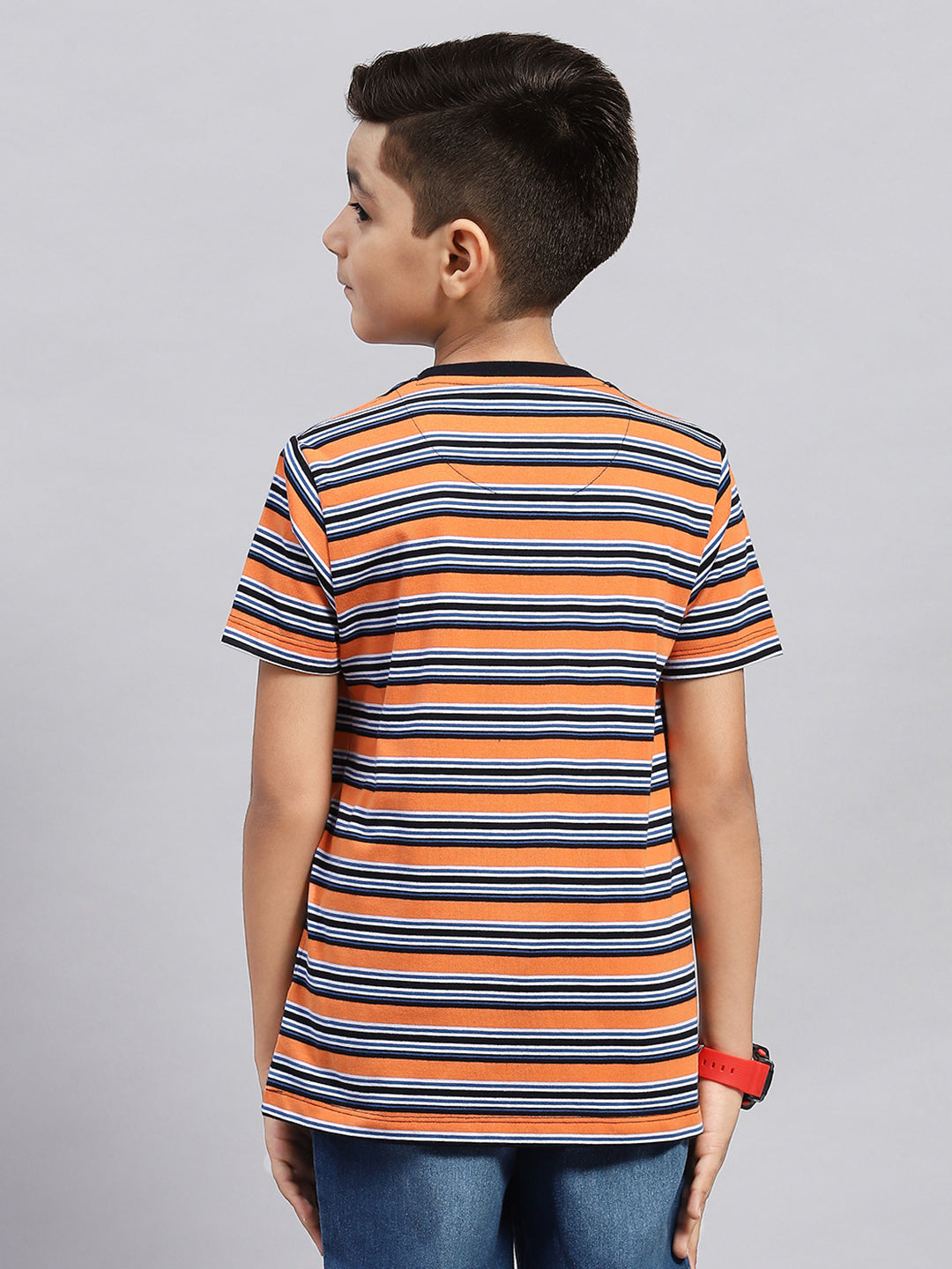 Boys Multi Color Printed Round Neck Half Sleeve T-Shirt (Pack of 3)