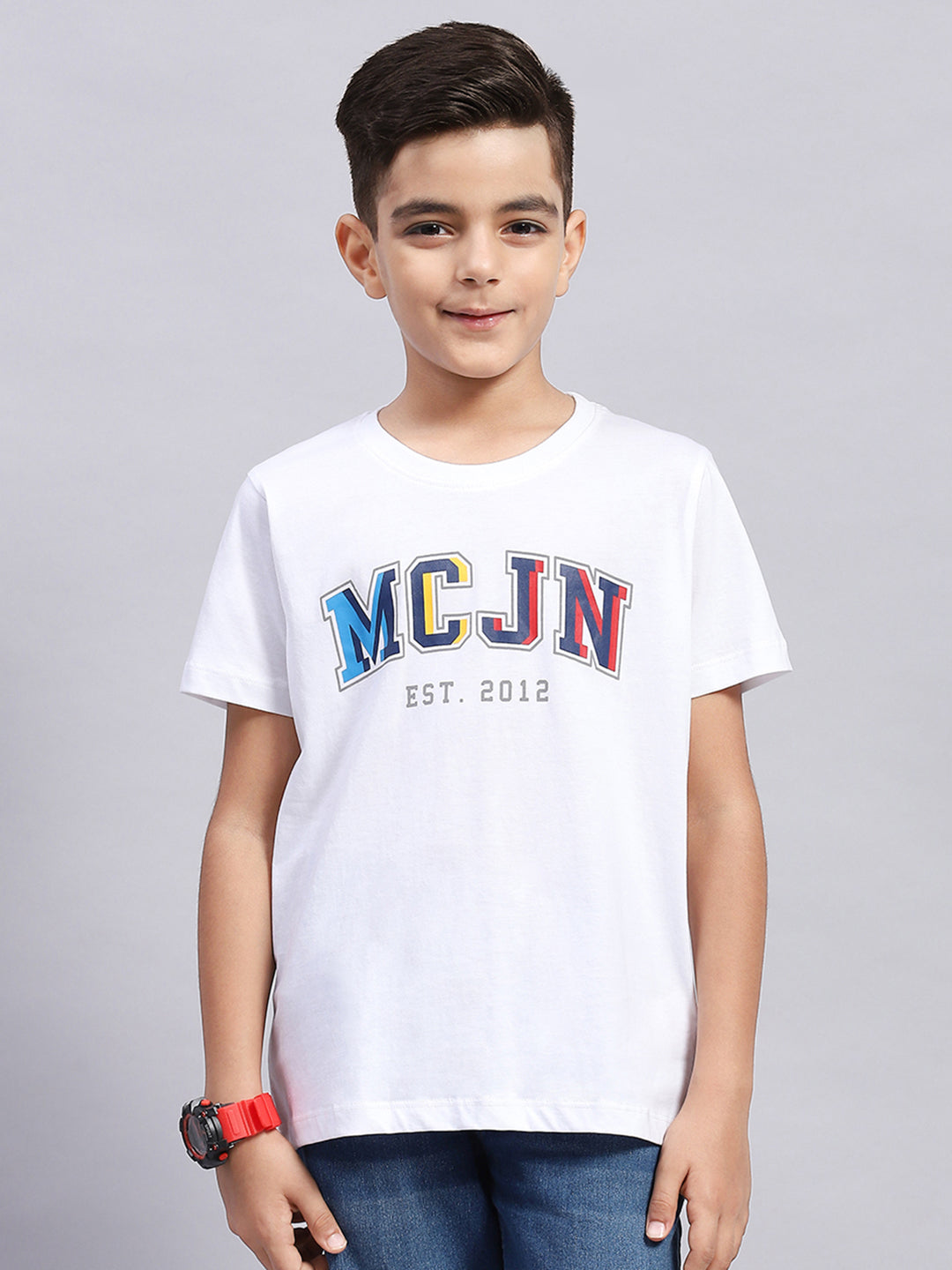 Boys Multi Color Printed Round Neck Half Sleeve T-Shirt (Pack of 3)
