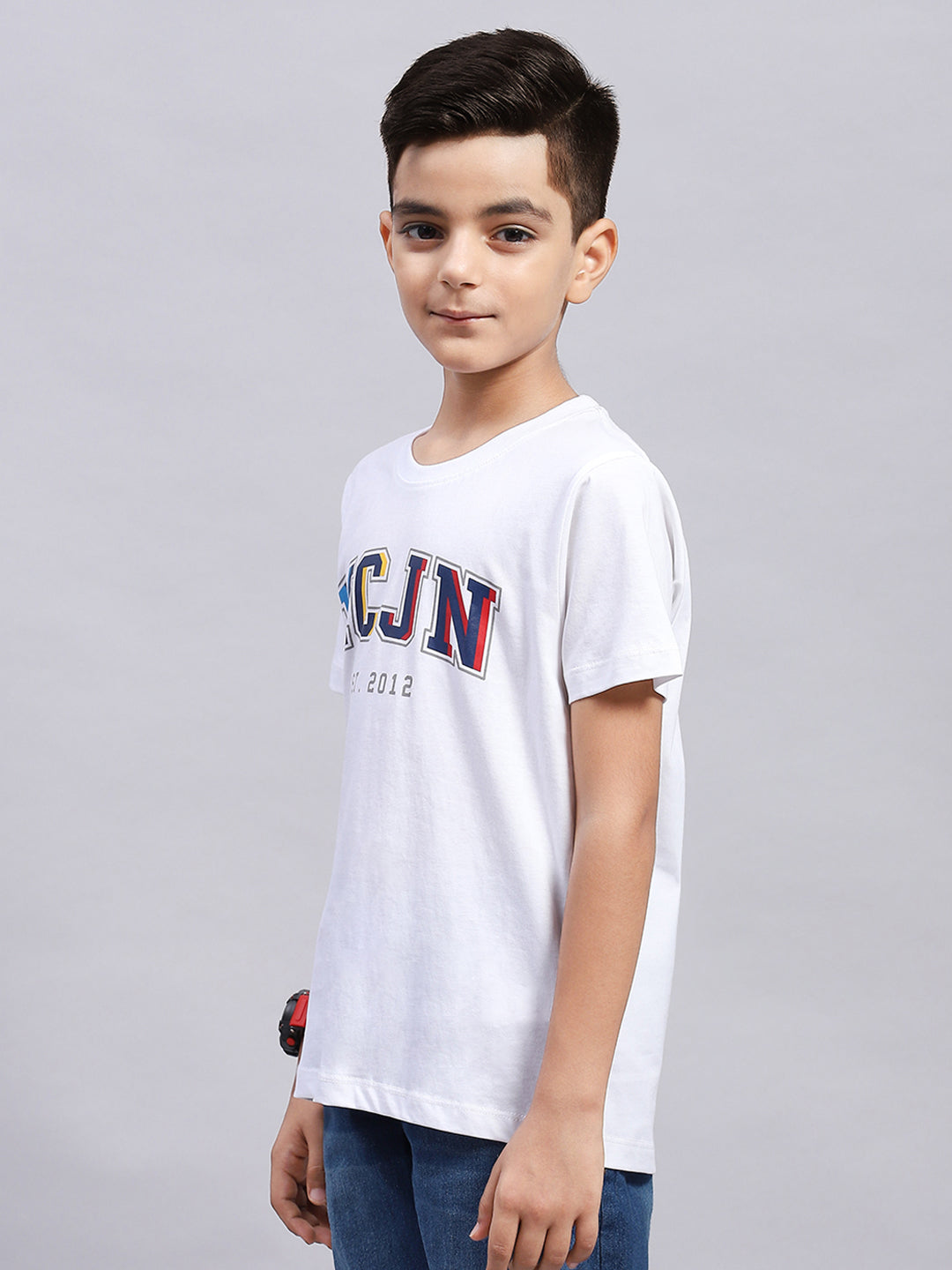 Boys Multi Color Printed Round Neck Half Sleeve T-Shirt (Pack of 3)