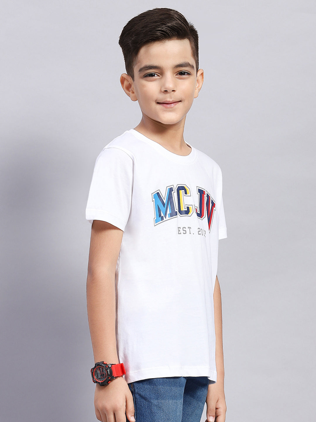 Boys Multi Color Printed Round Neck Half Sleeve T-Shirt (Pack of 3)