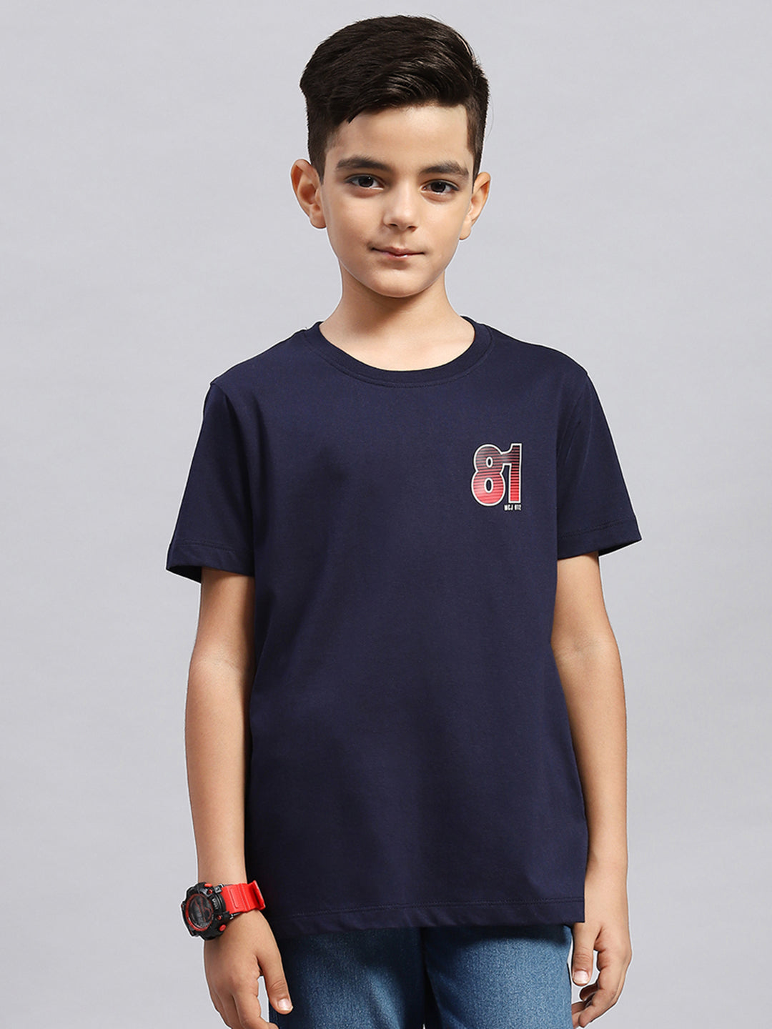 Boys Multi Color Printed Round Neck Half Sleeve T-Shirt (Pack of 3)