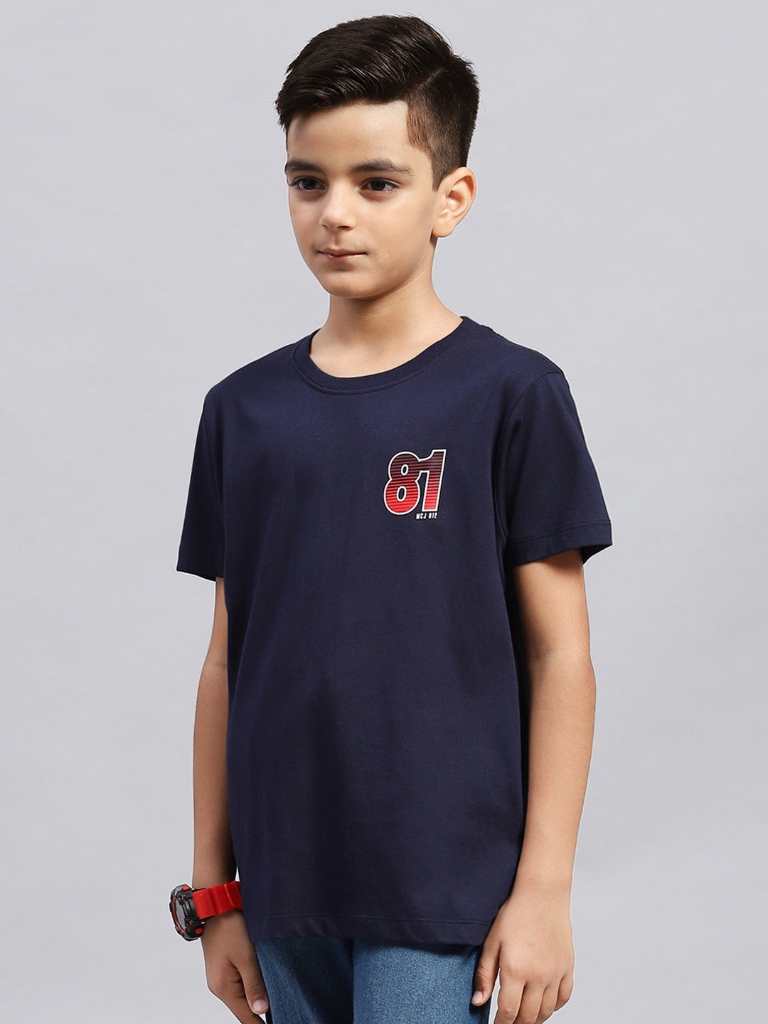 Boys Multi Color Printed Round Neck Half Sleeve T-Shirt (Pack of 3)