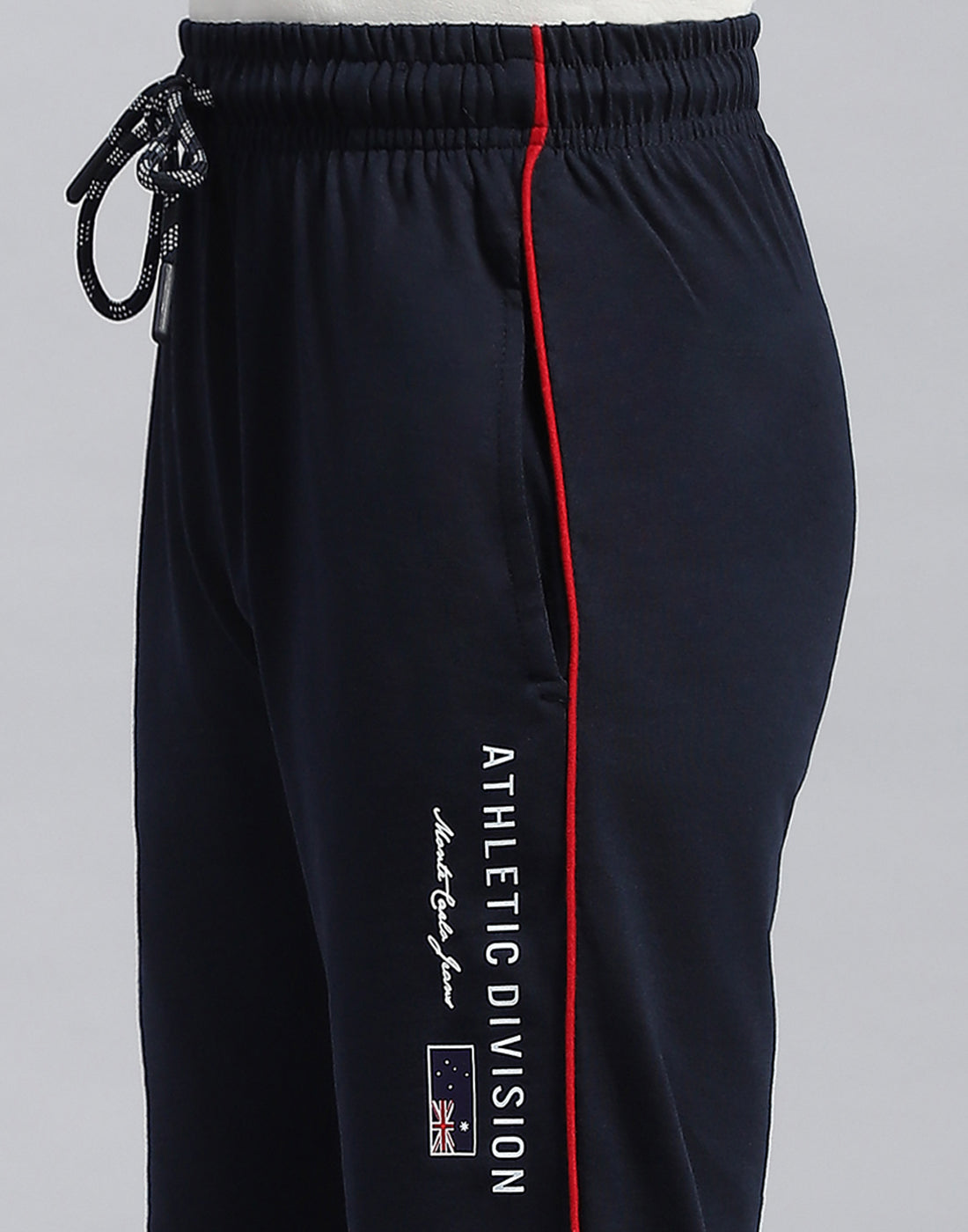 Boys Navy Blue Printed Regular Fit Lower