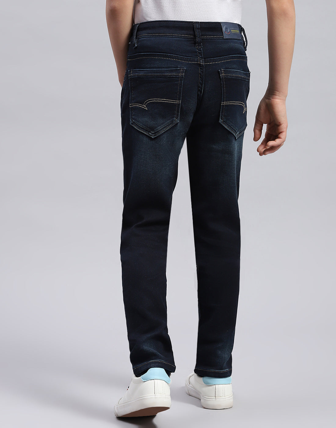 Boys Blue Light Wash Slim Fit Denim