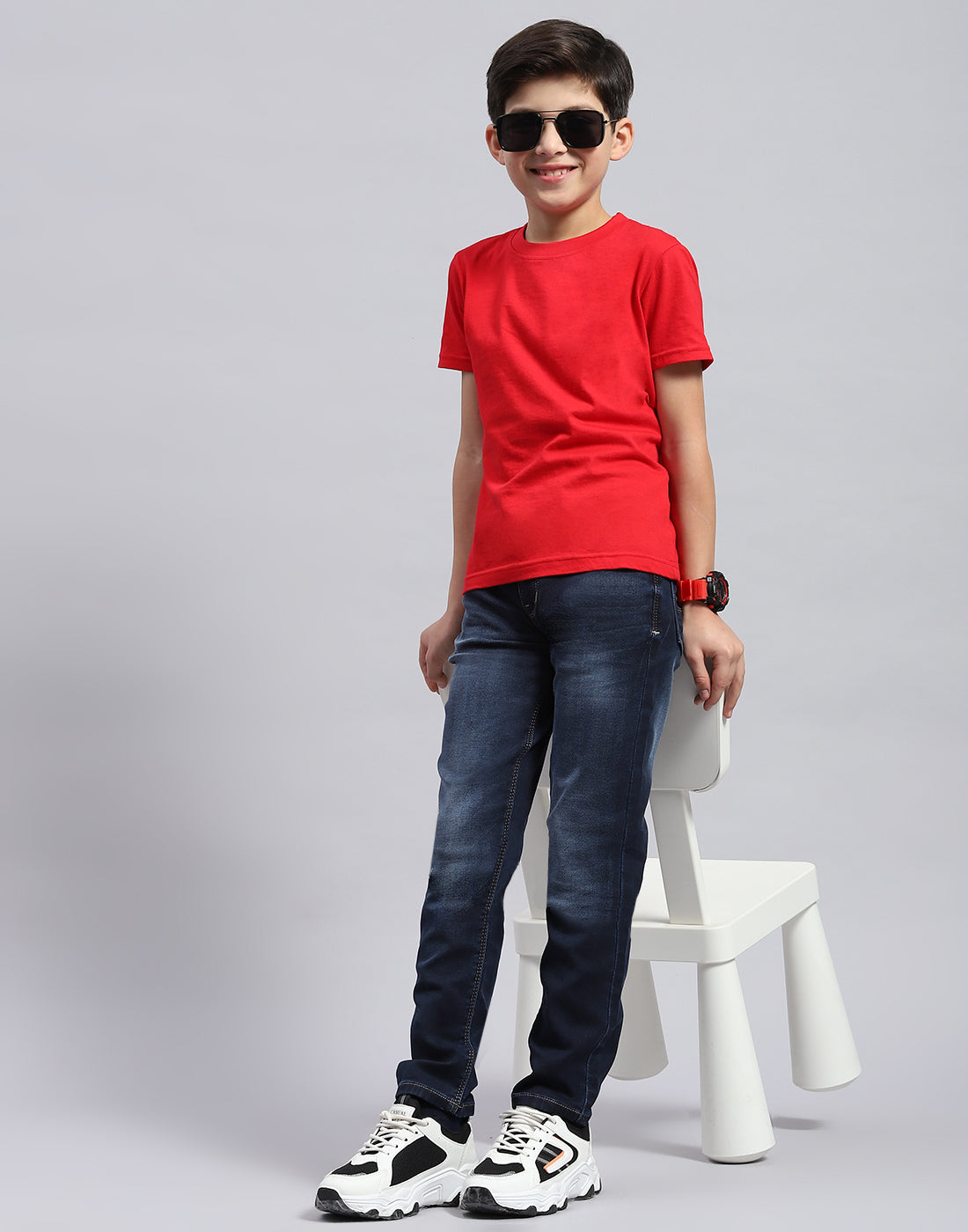 Buy Boys Blue Light Wash Slim Fit Denim Online in India Monte Carlo