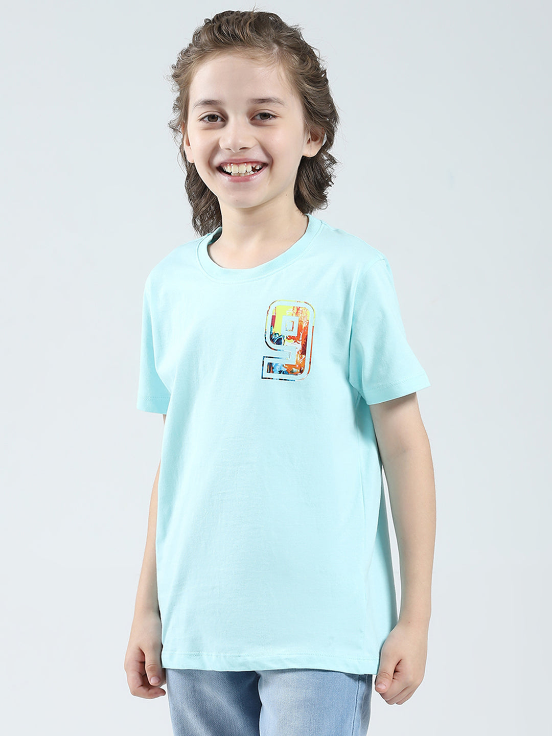 Boys Blue, Peach & Green Printed Round Neck Half Sleeve T-Shirt (Pack of 3)