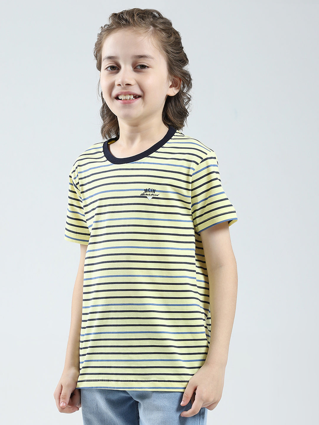 Boys Blue, Peach & Green Printed Round Neck Half Sleeve T-Shirt (Pack of 3)