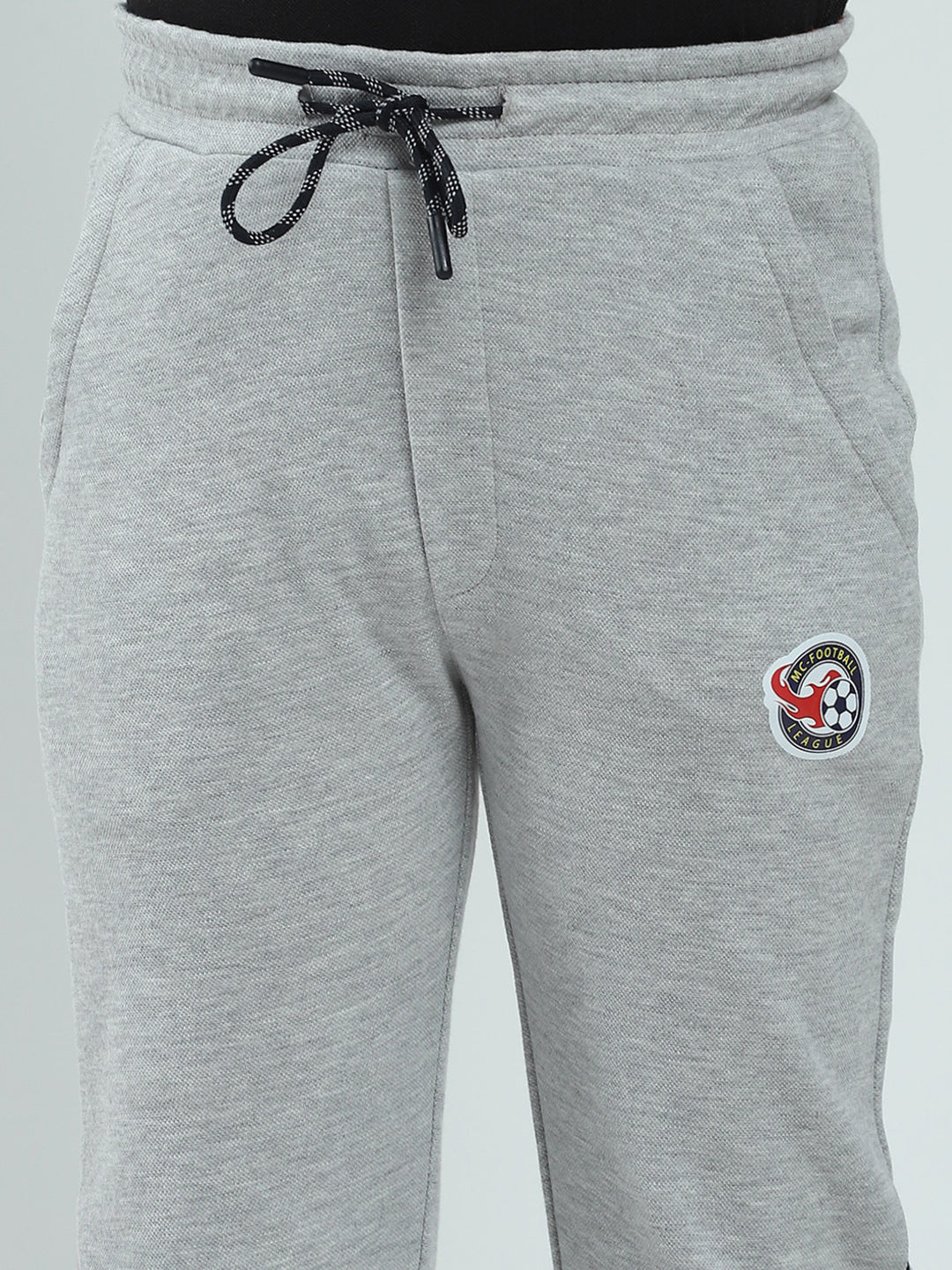 Boys Grey Solid Regular Fit Lower