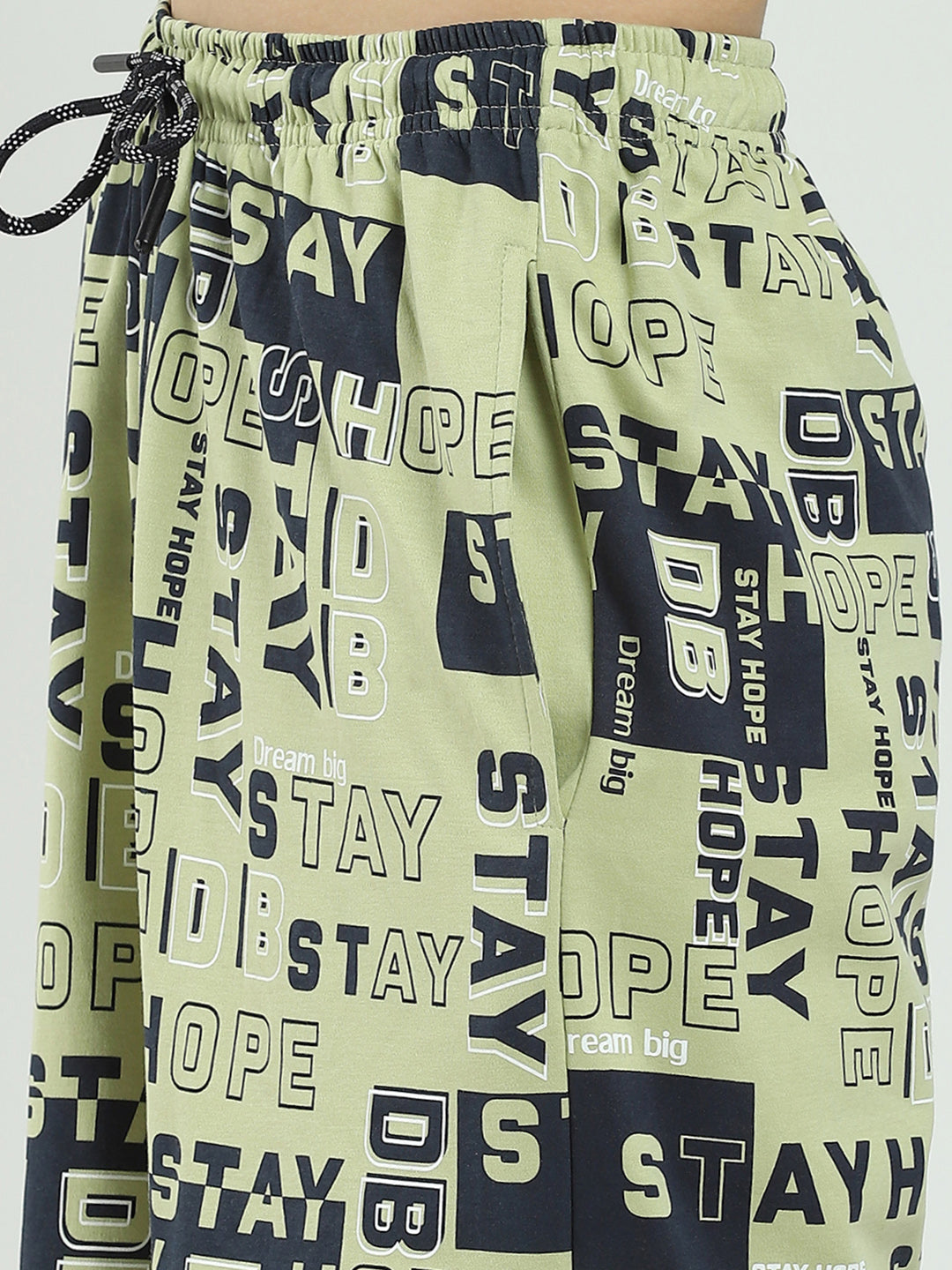 Boys Green Printed Round Neck Half Sleeve Bermuda Set