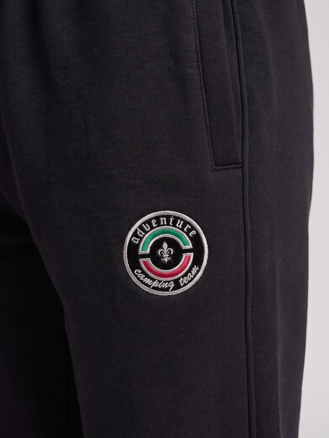 Boys Black Solid Regular Fit Lower