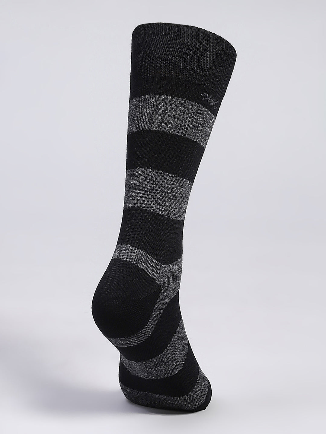 Men Wool blend Stripe Mid Calf Length Socks (1 Pair)