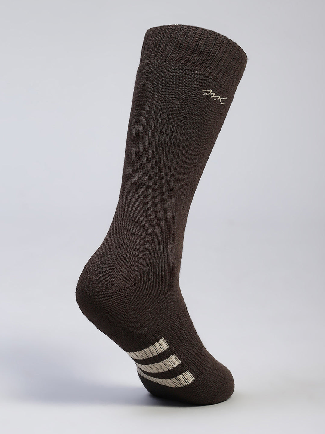 Men Cotton Blend Self Design Calf Length Socks (Pack of 3)