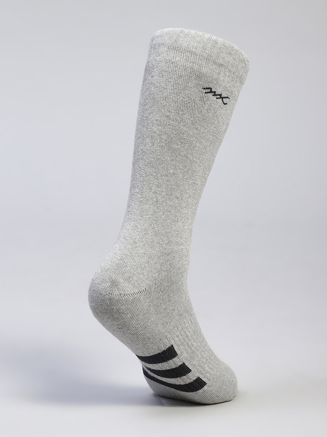 Men Cotton Blend Self Design Calf Length Socks (Pack of 3)