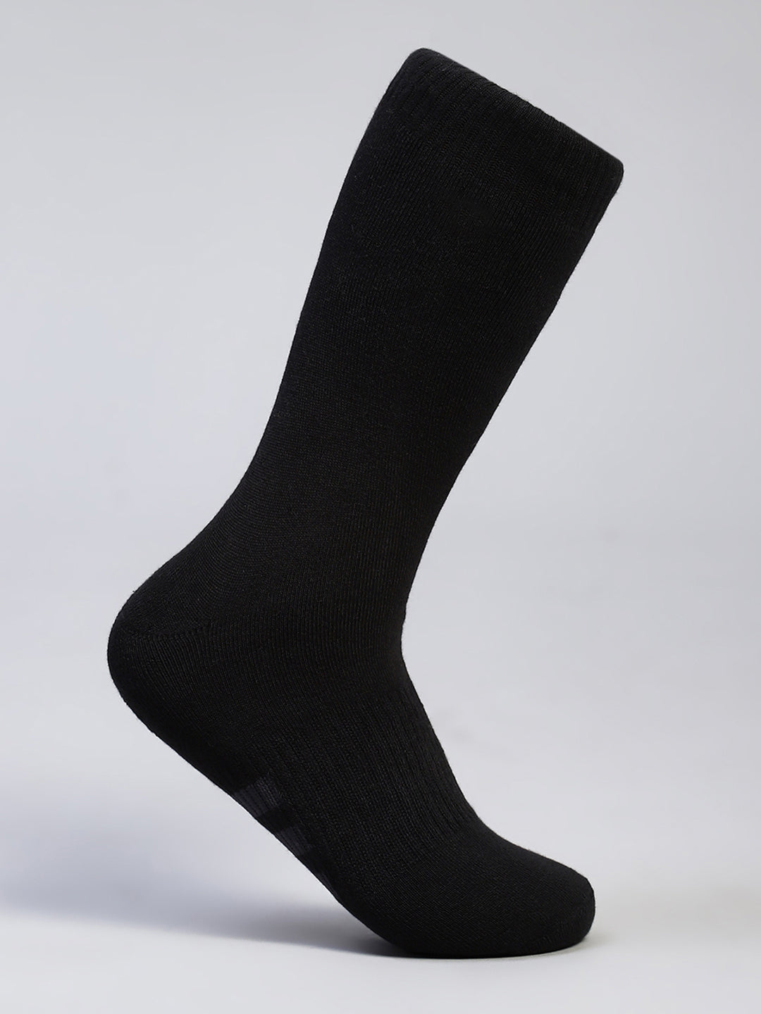 Men Cotton Blend Self Design Calf Length Socks (Pack of 3)