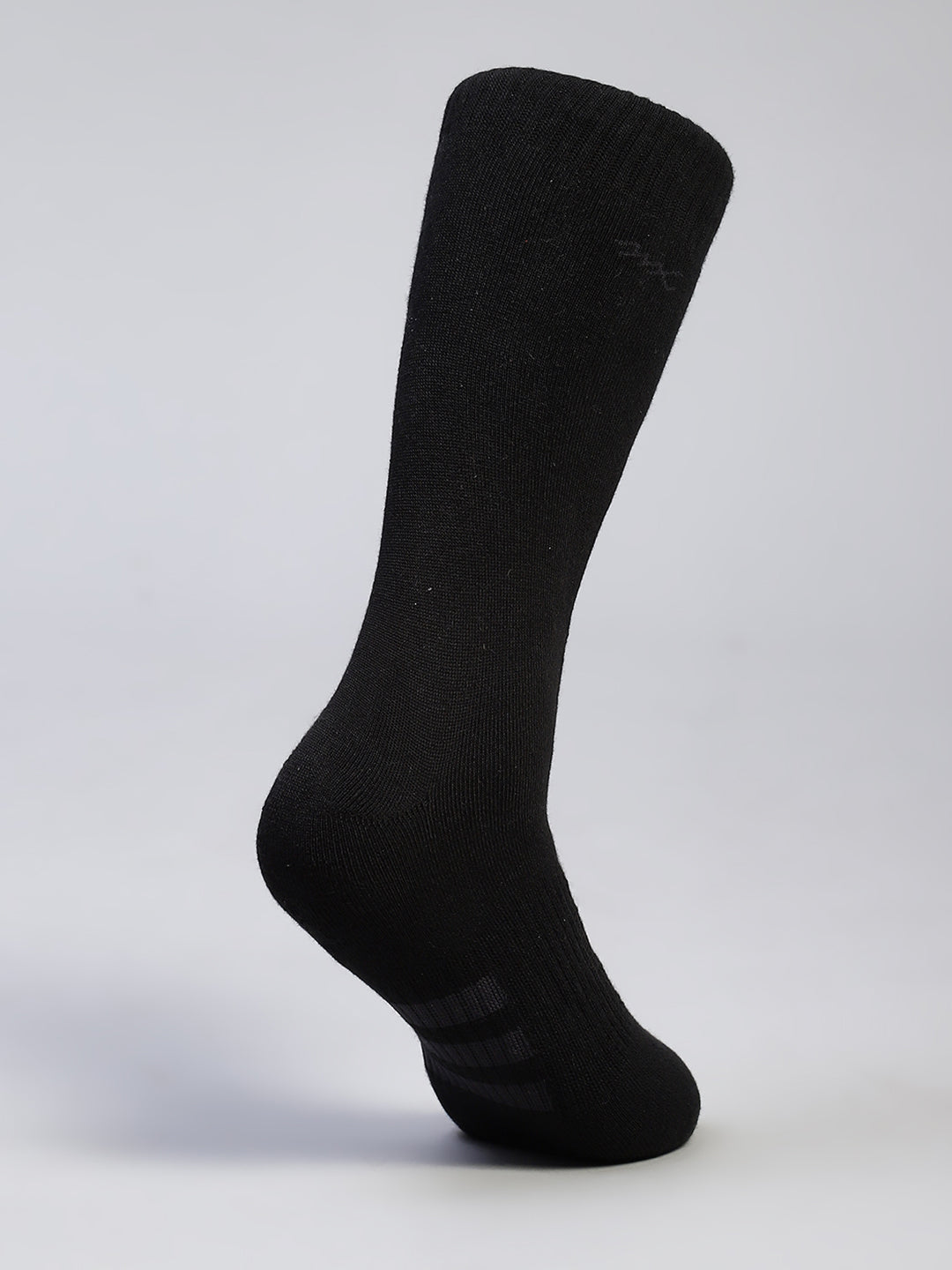 Men Cotton Blend Self Design Calf Length Socks (Pack of 3)
