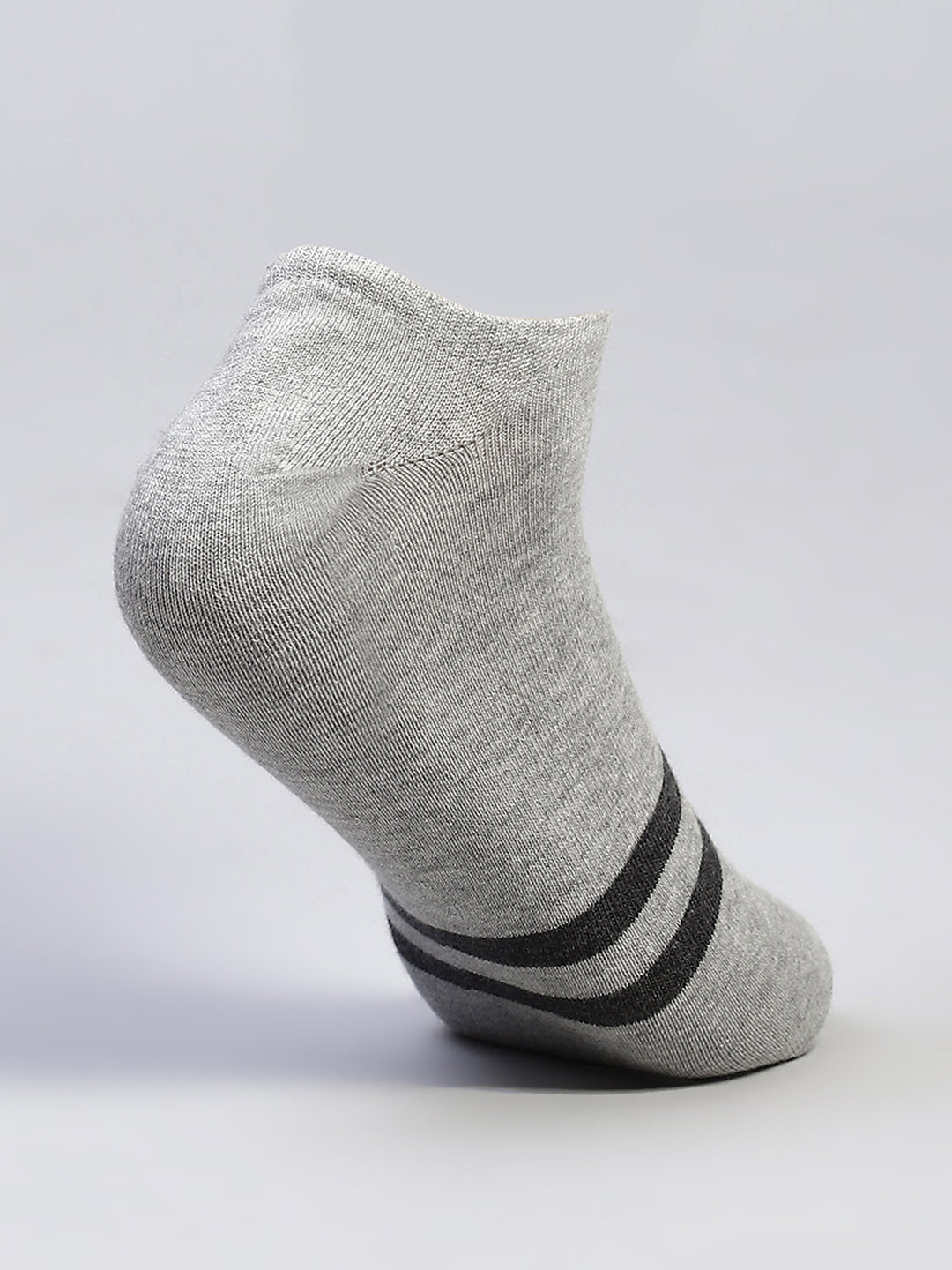 Men Cotton Blend Self Design Ankle Length Socks (Pack of 3)