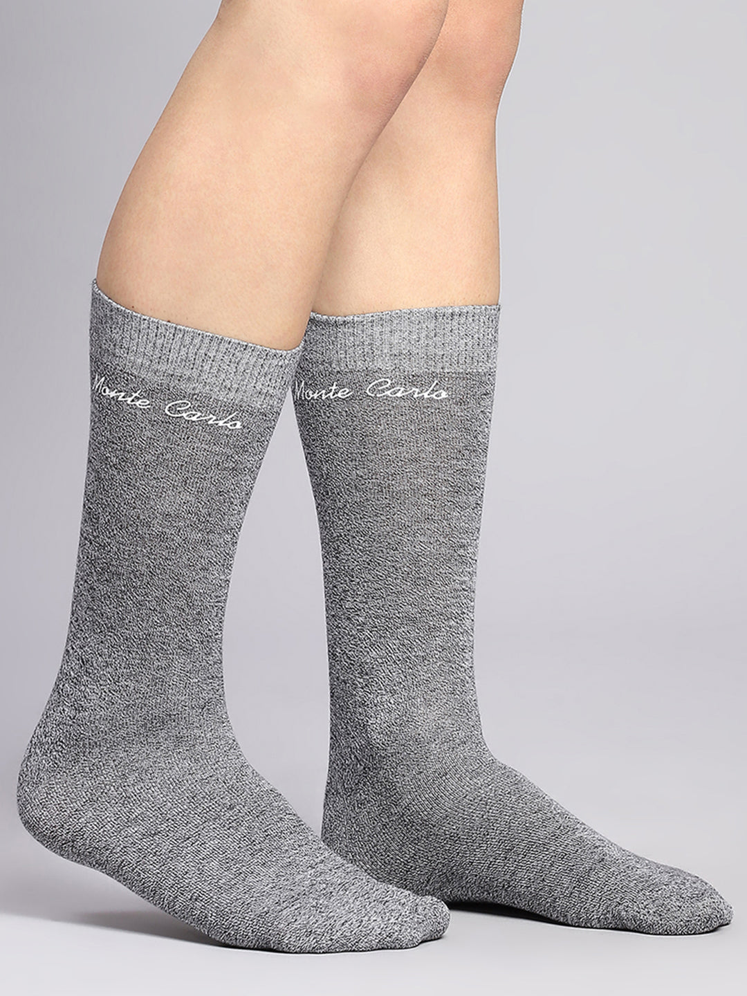 Men Cotton Blend Self Design Calf Length Socks (Pack of 3)