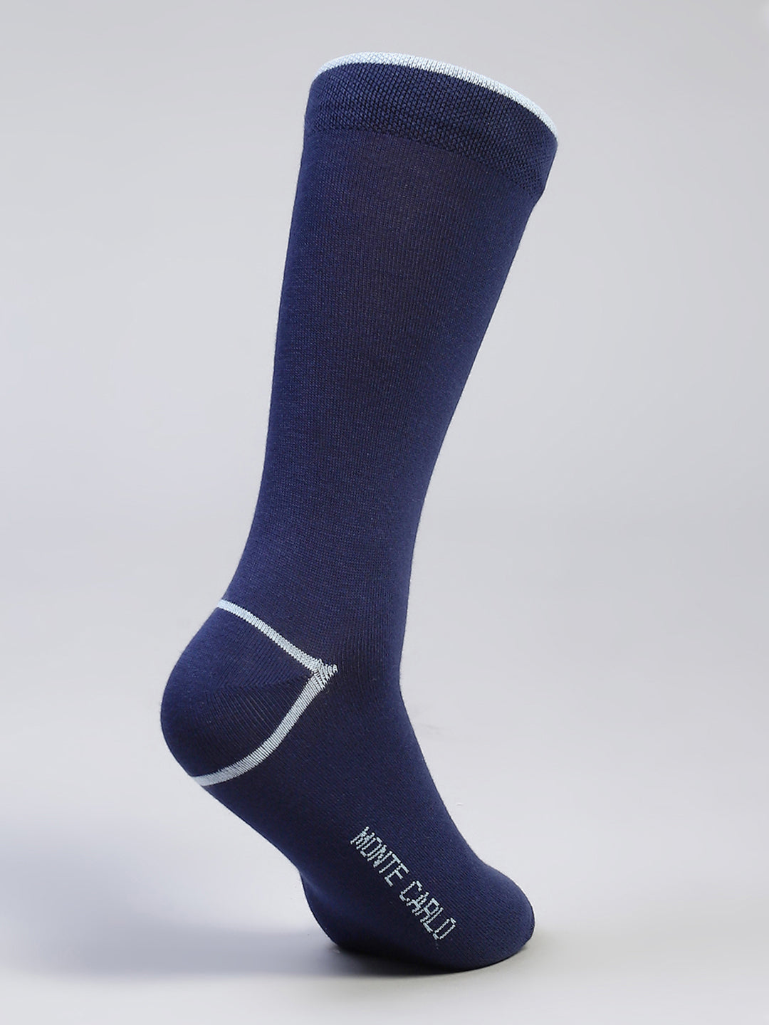 Men Cotton Blend Self Design Calf Length Socks (Pack of 3)