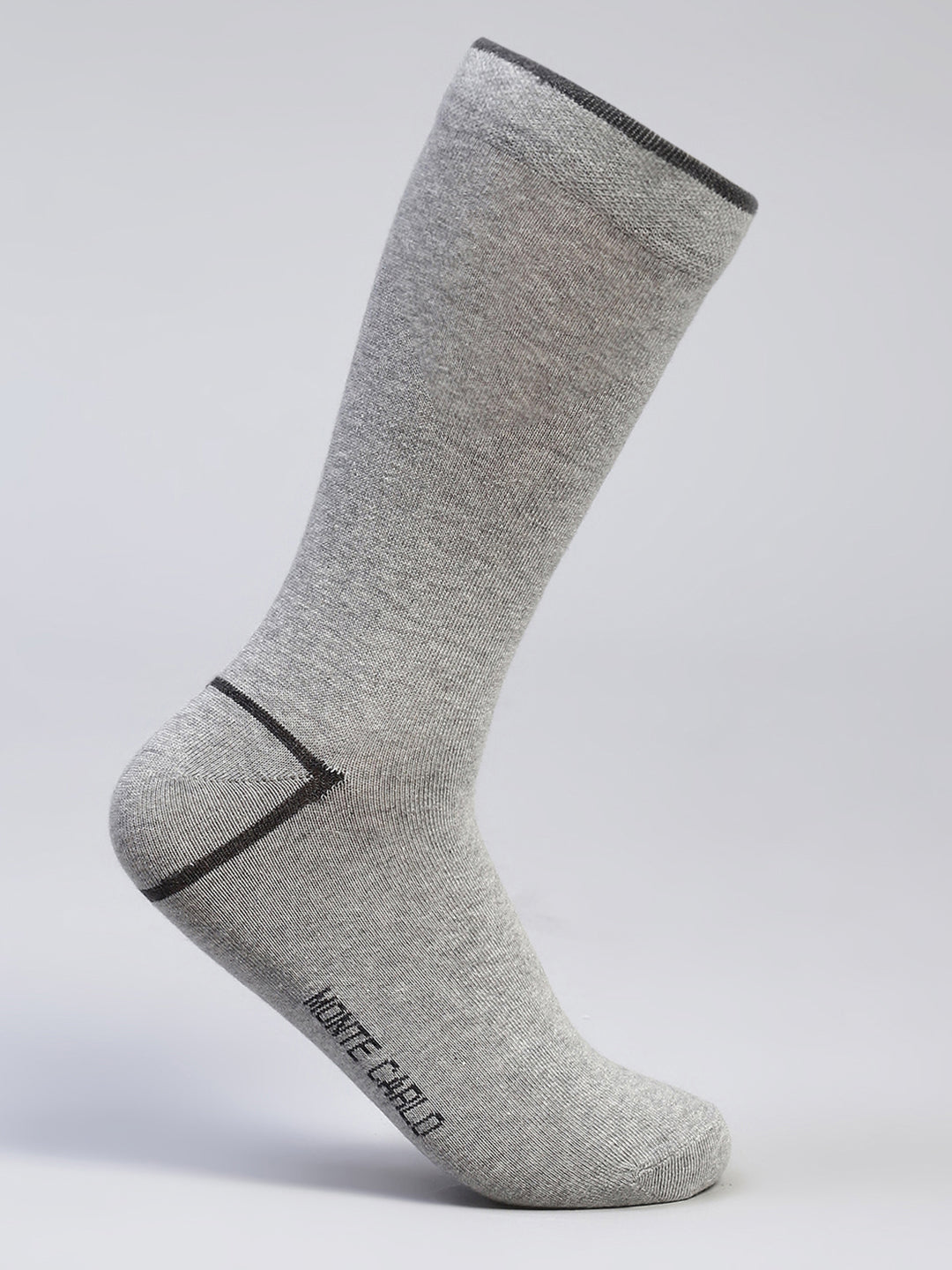 Men Cotton Blend Self Design Calf Length Socks (Pack of 3)