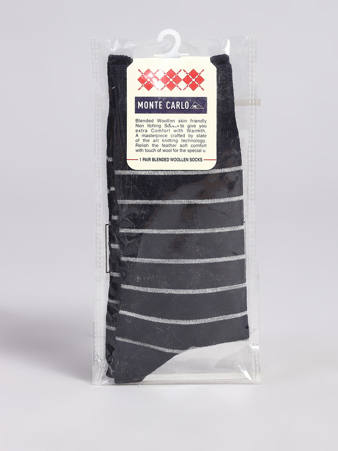 Men Cotton Blend Solid Calf Length Socks (1 Pair)