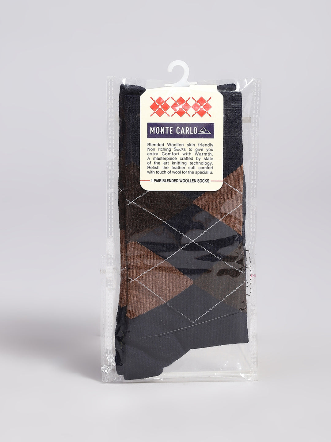 Men Cotton Blend Solid Calf Length Socks (1 Pair)
