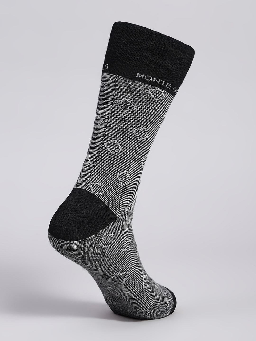 Men Cotton Blend Solid Calf Length Socks (1 Pair)