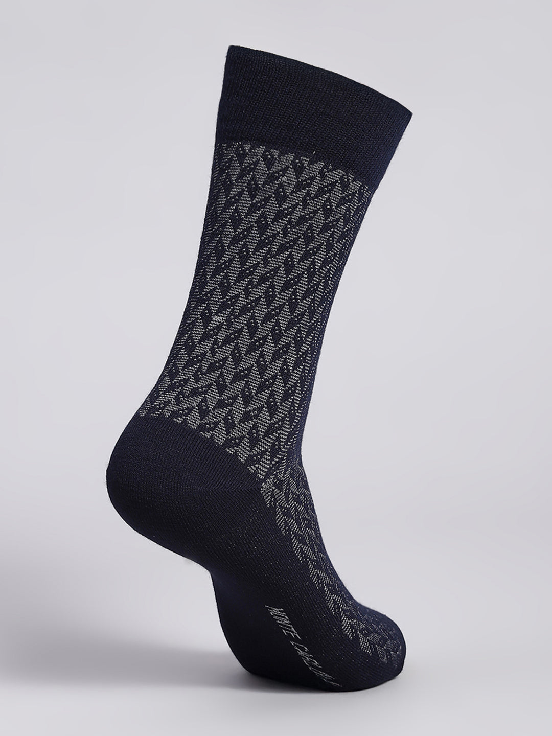 Men Cotton Blend Solid Calf Length Socks (1 Pair)