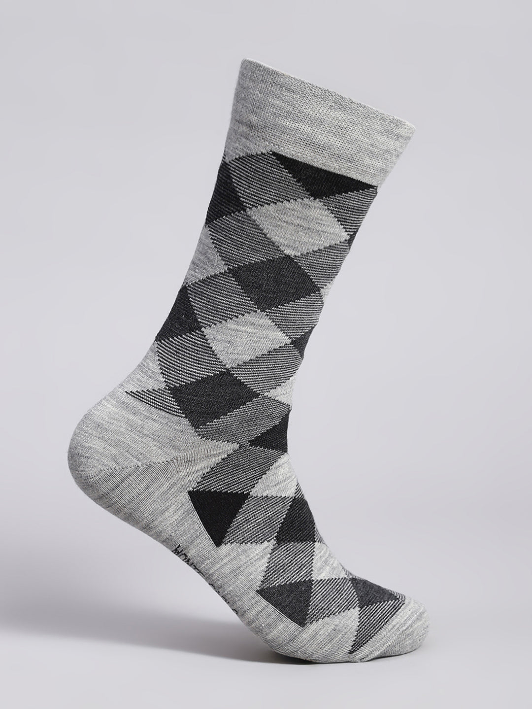 Men Cotton Blend Solid Calf Length Socks (1 Pair)