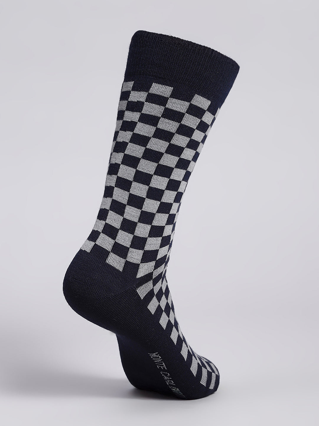 Men Cotton Blend Solid Calf Length Socks (1 Pair)