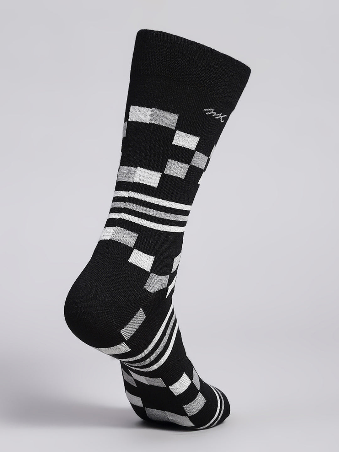 Men Cotton Blend Solid Calf Length Socks (1 Pair)