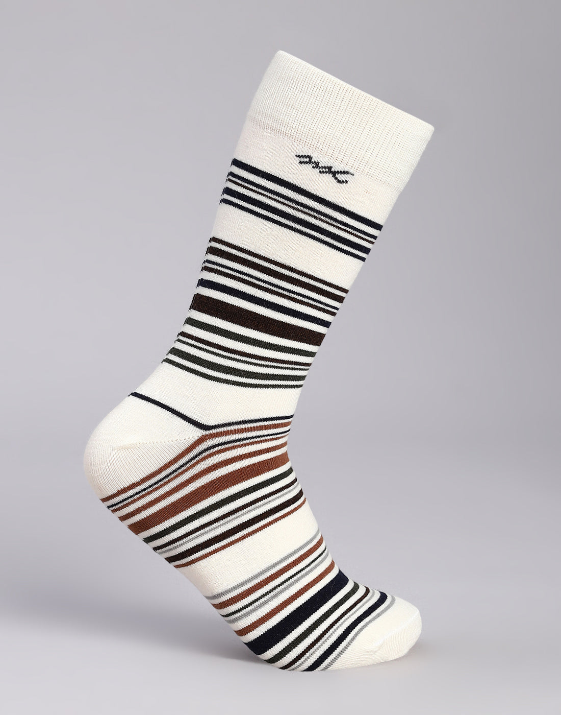 Men Cotton Blend Solid Calf Length Socks (1 Pair)