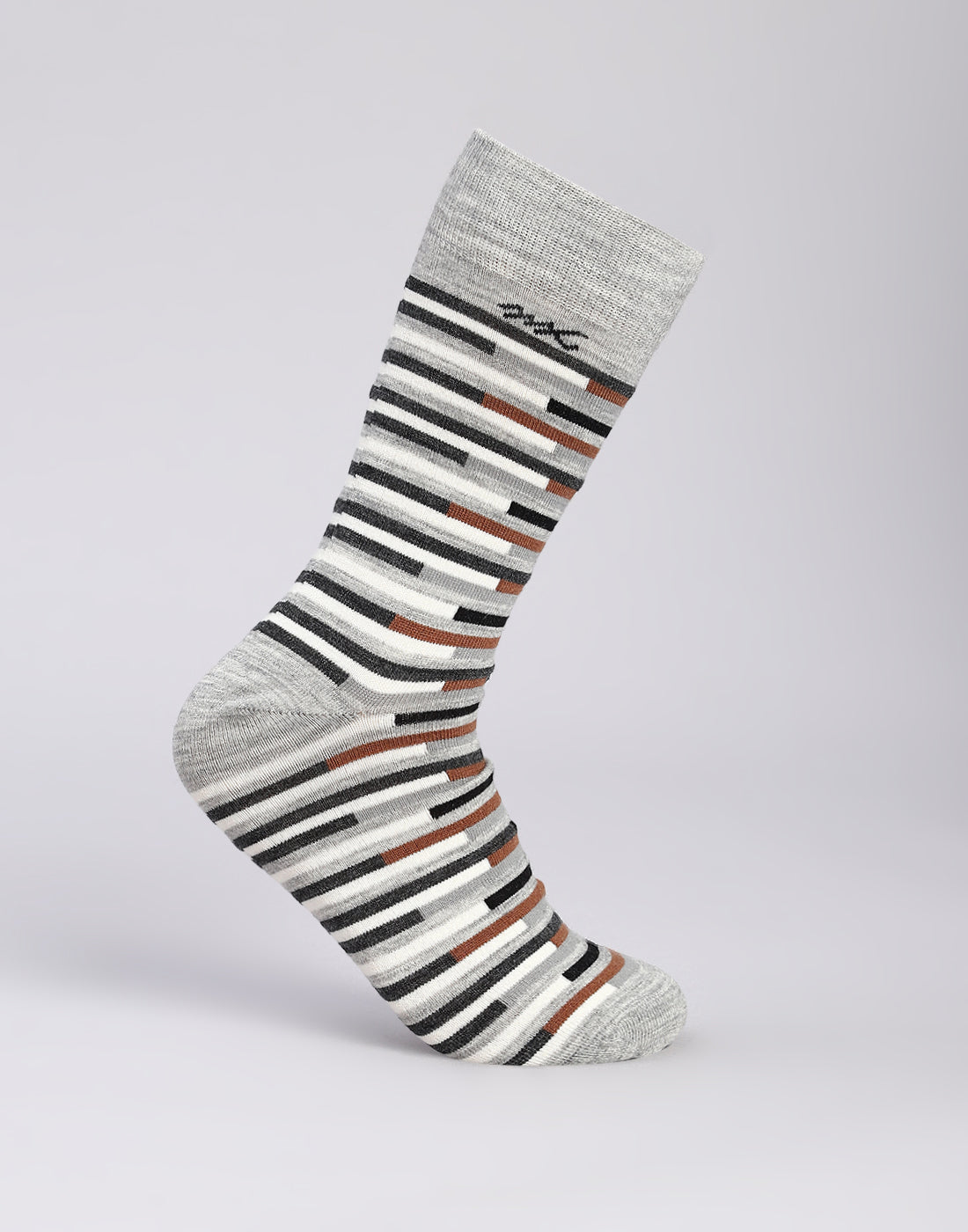 Men Cotton Blend Solid Calf Length Socks (1 Pair)