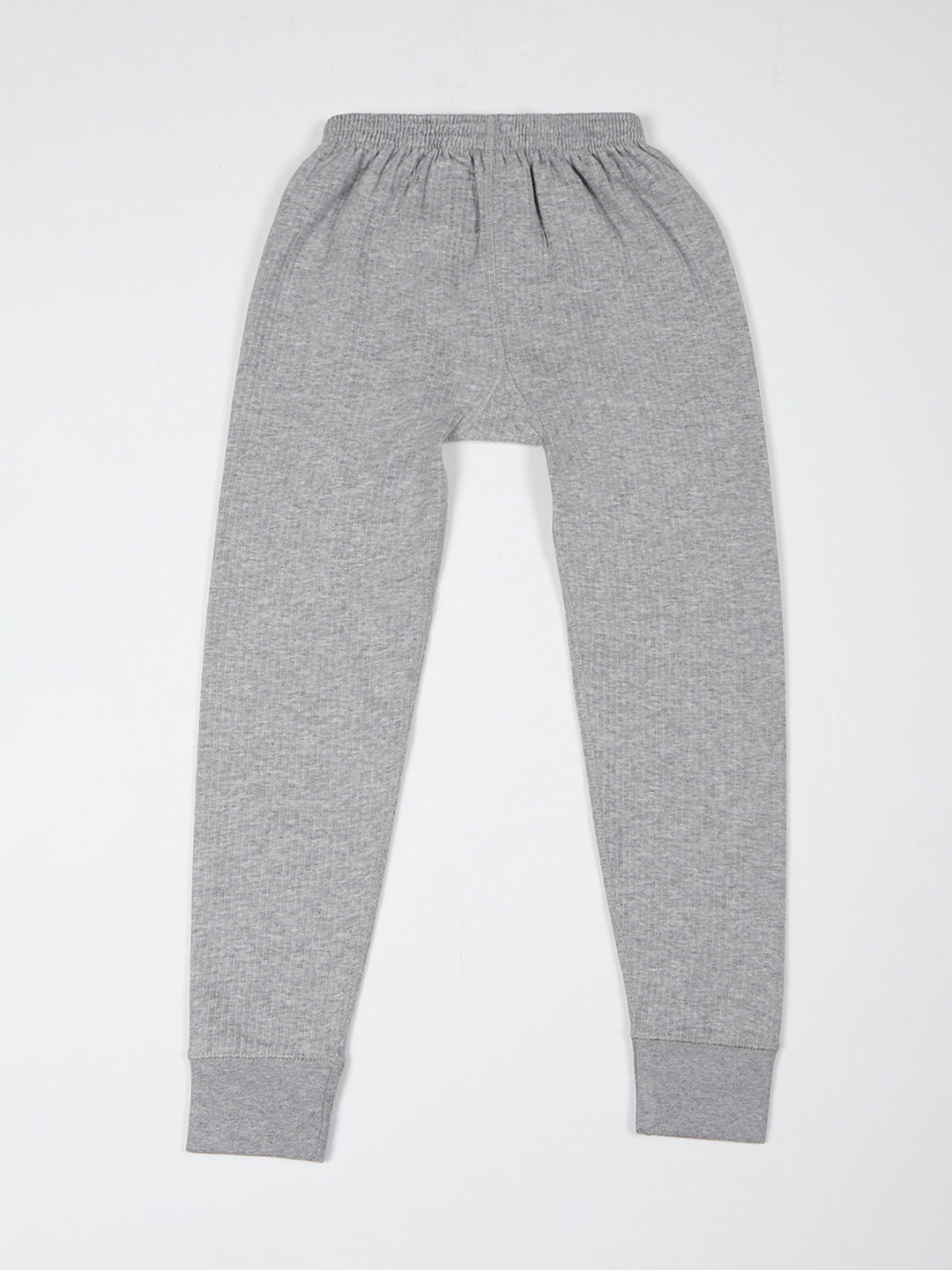 Kids Grey Solid Regular Fit Thermal Lower