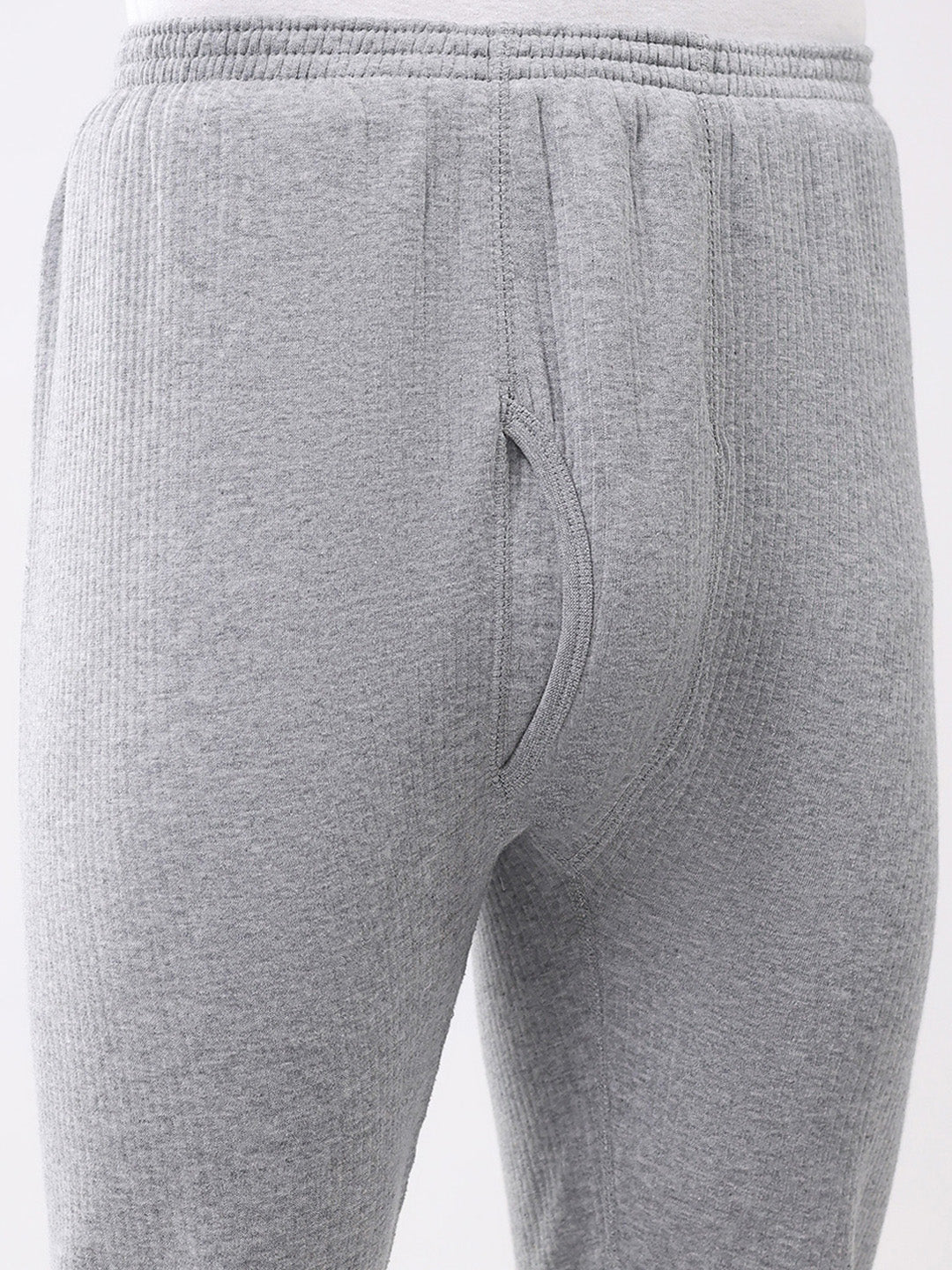 Men Grey Solid Thermal Lower