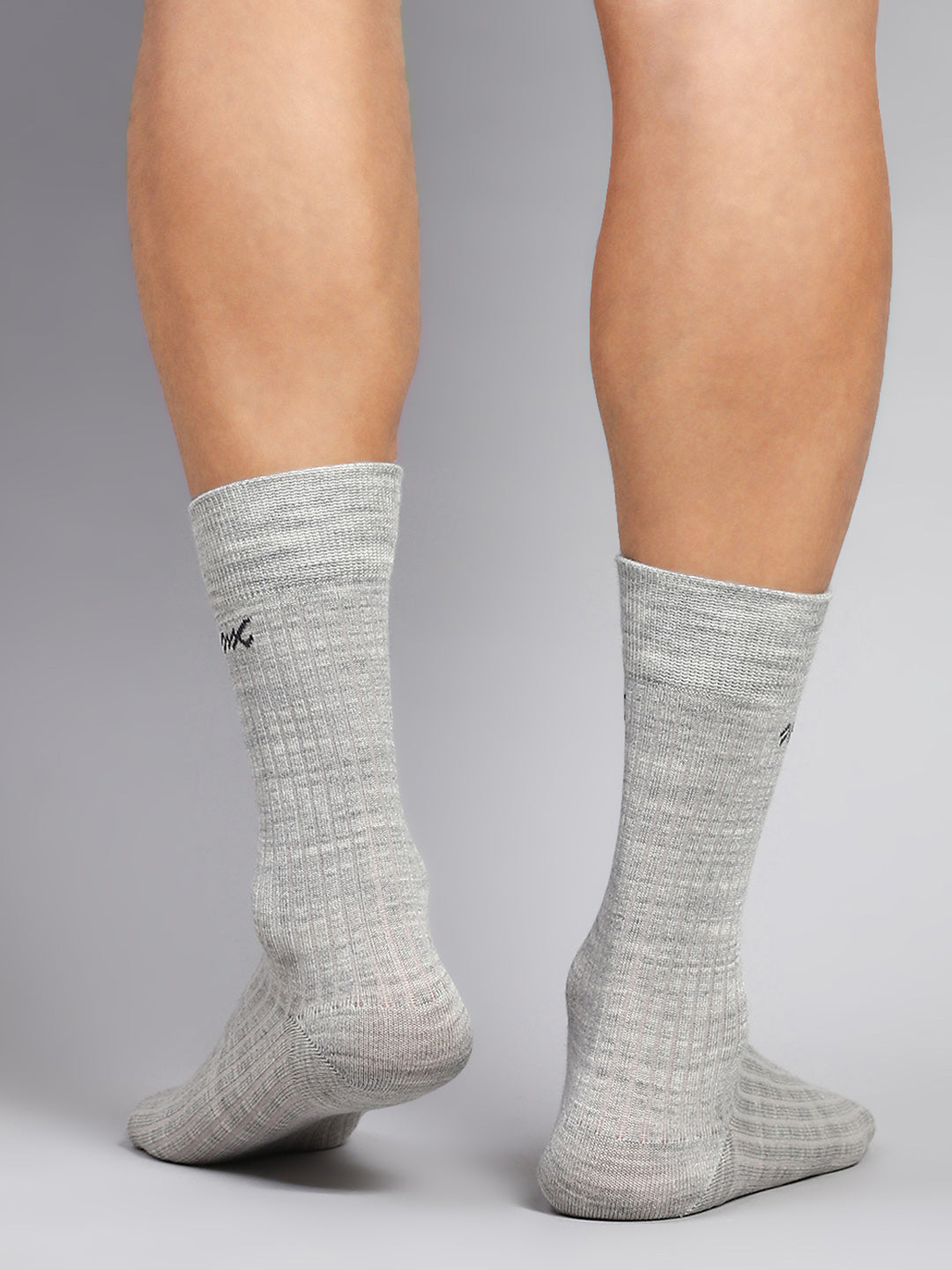 Men Cotton Blend Solid Calf Length Socks (1 Pair)
