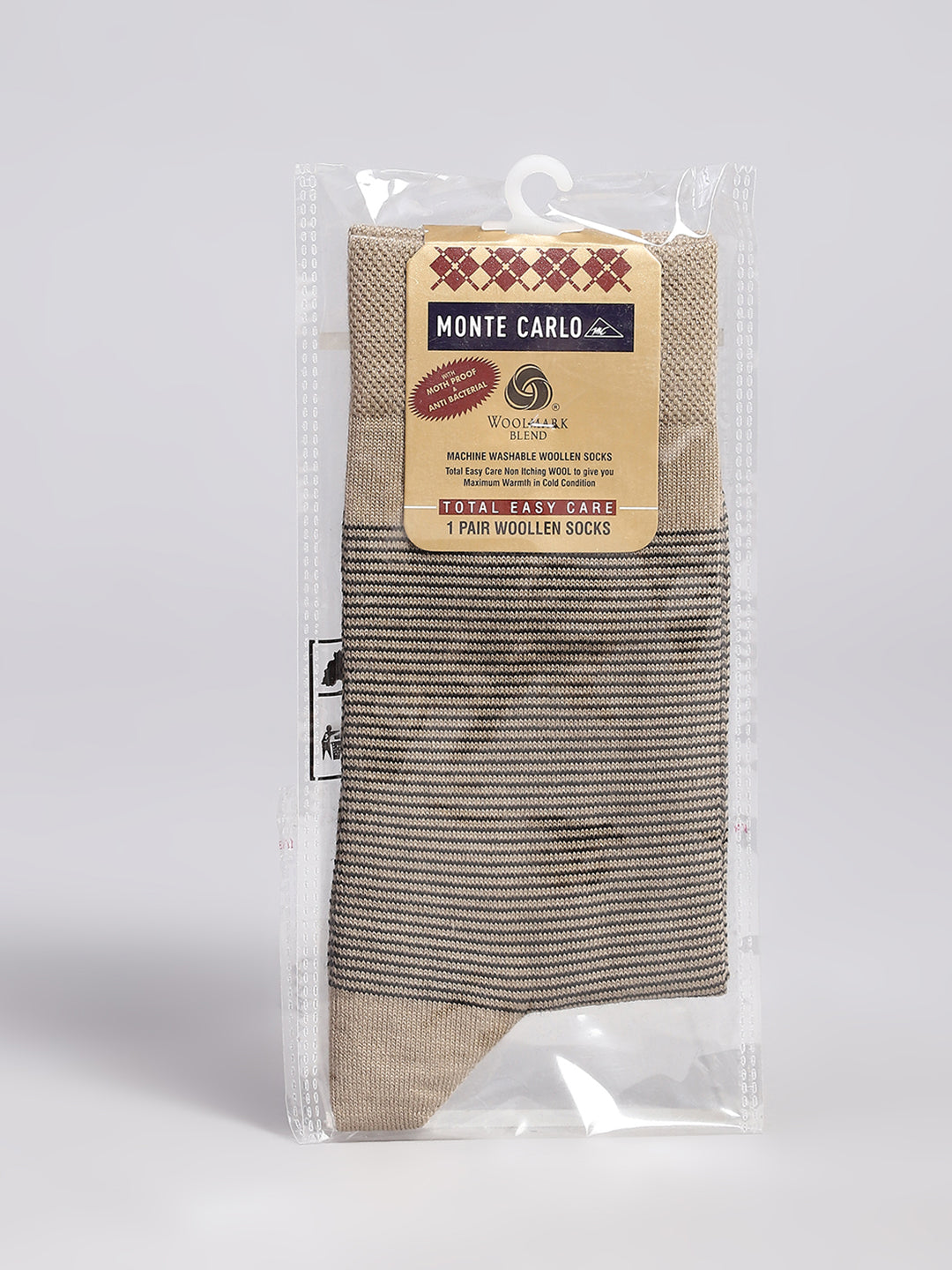 Men Cotton Blend Solid Calf Length Socks (1 Pair)