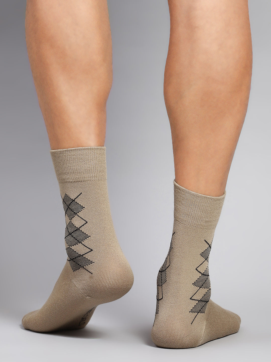 Men Cotton Blend Solid Calf Length Socks (1 Pair)