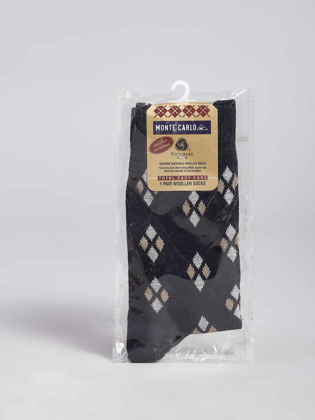Men Cotton Blend Solid Calf Length Socks (1 Pair)