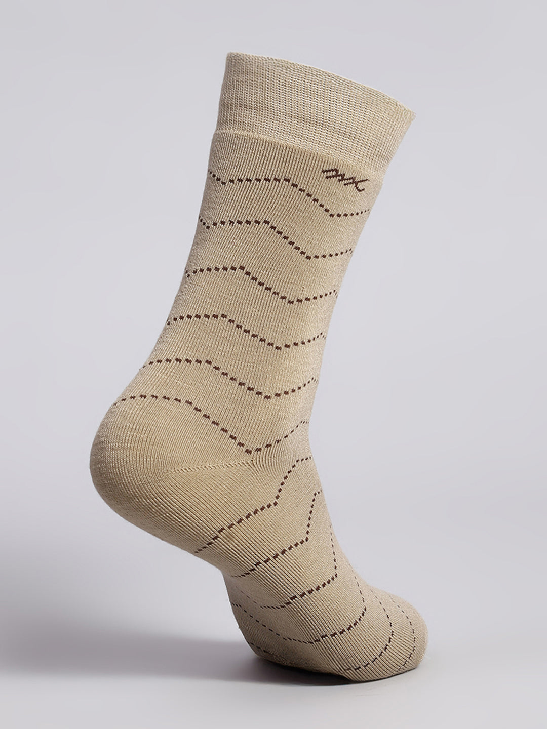 Men Wool blend Stripe Calf Length Socks (Pack of 2)