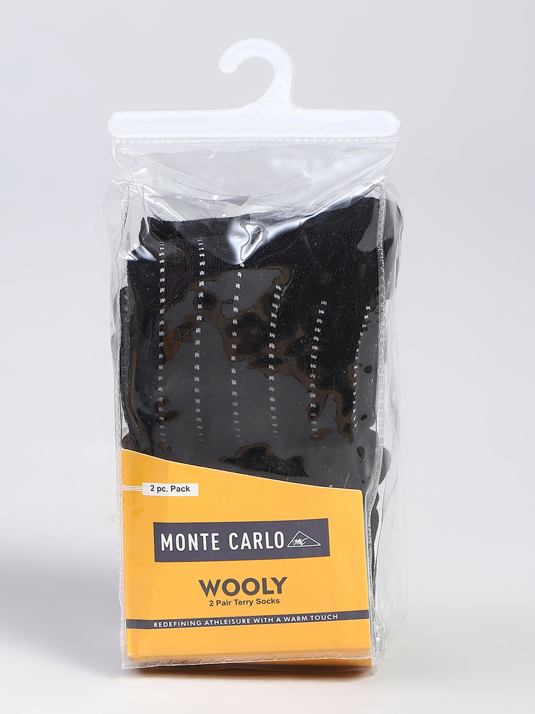 Men Wool blend Self Design Calf Length Socks (Pack of 2)