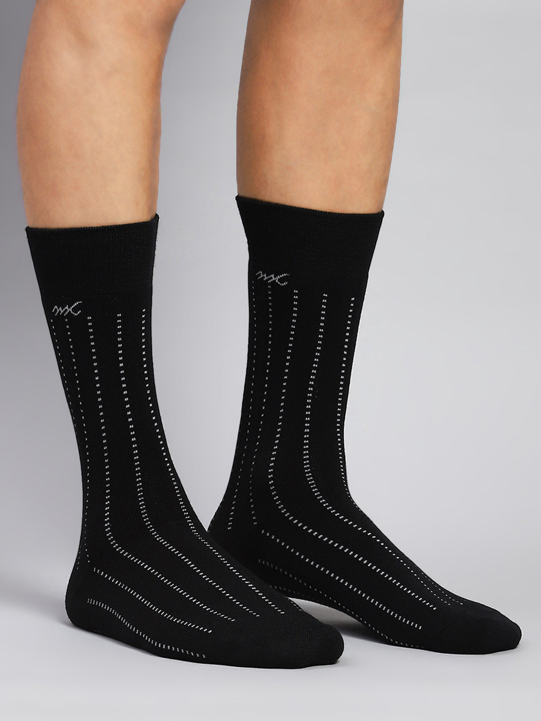 Men Wool blend Self Design Calf Length Socks (Pack of 2)