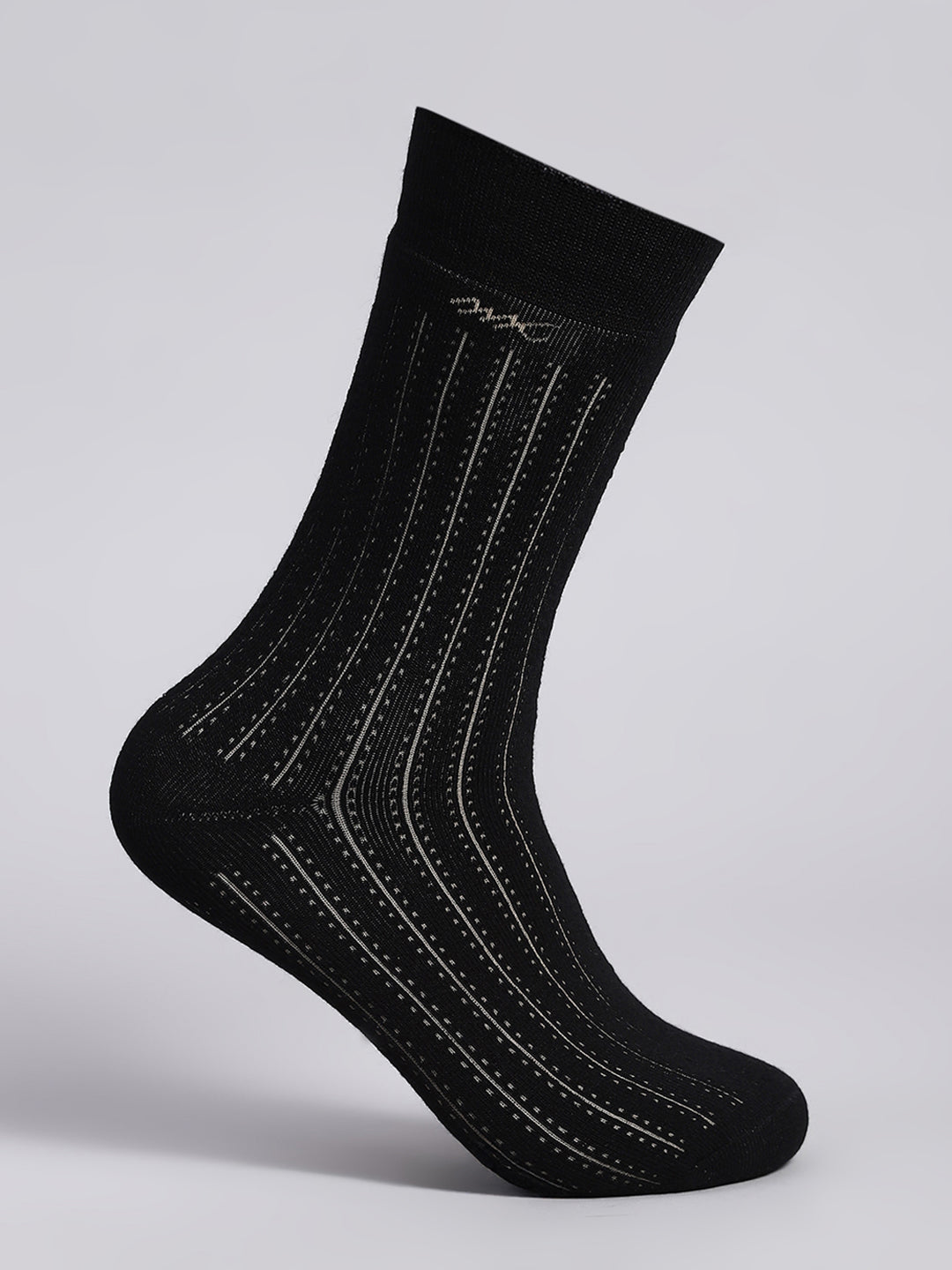 Men Wool blend Self Design Calf Length Socks (Pack of 2)