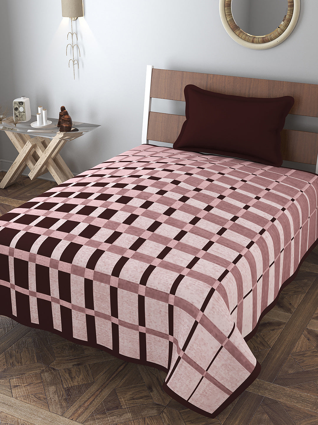 Monte Carlo Printed Single Bed 2 Ply Mink Blanket