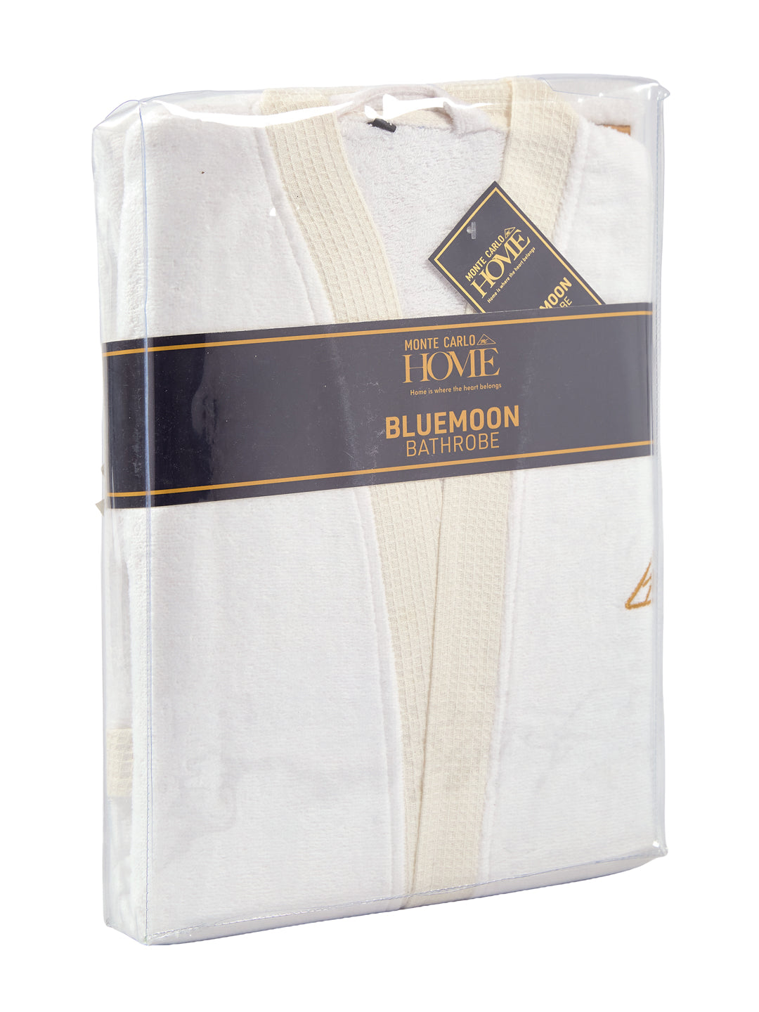 Monte Carlo Unisex Knee Length Solid Cotton Bath Robe 380 GSM with Belt and Pockets