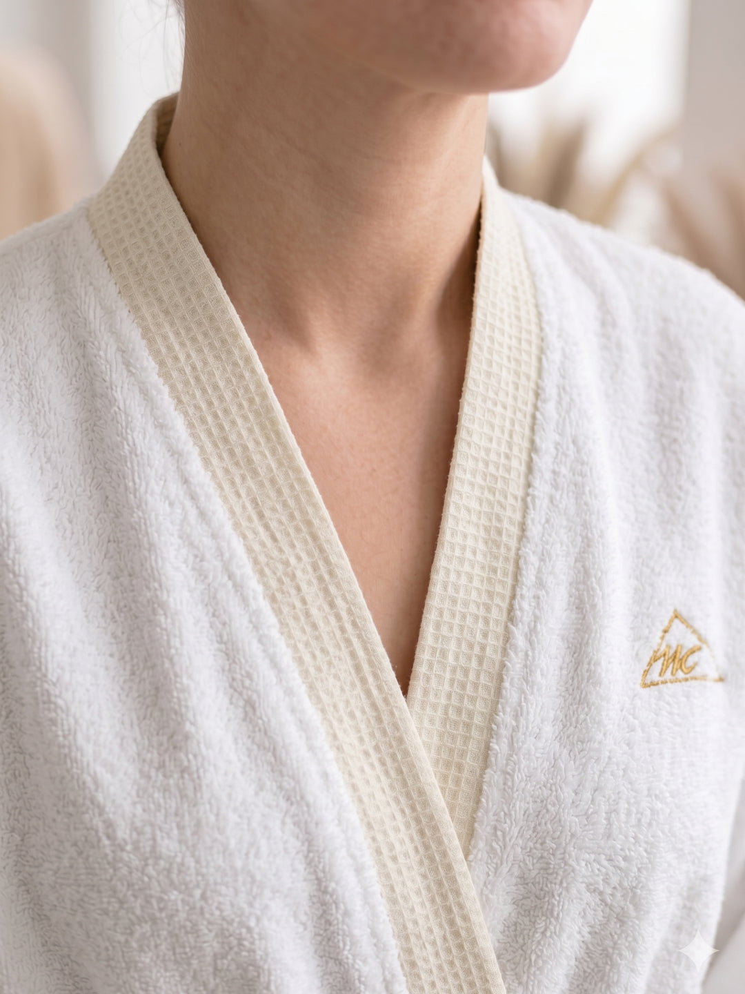 Monte Carlo Unisex Knee Length Solid Cotton Bath Robe 380 GSM with Belt and Pockets