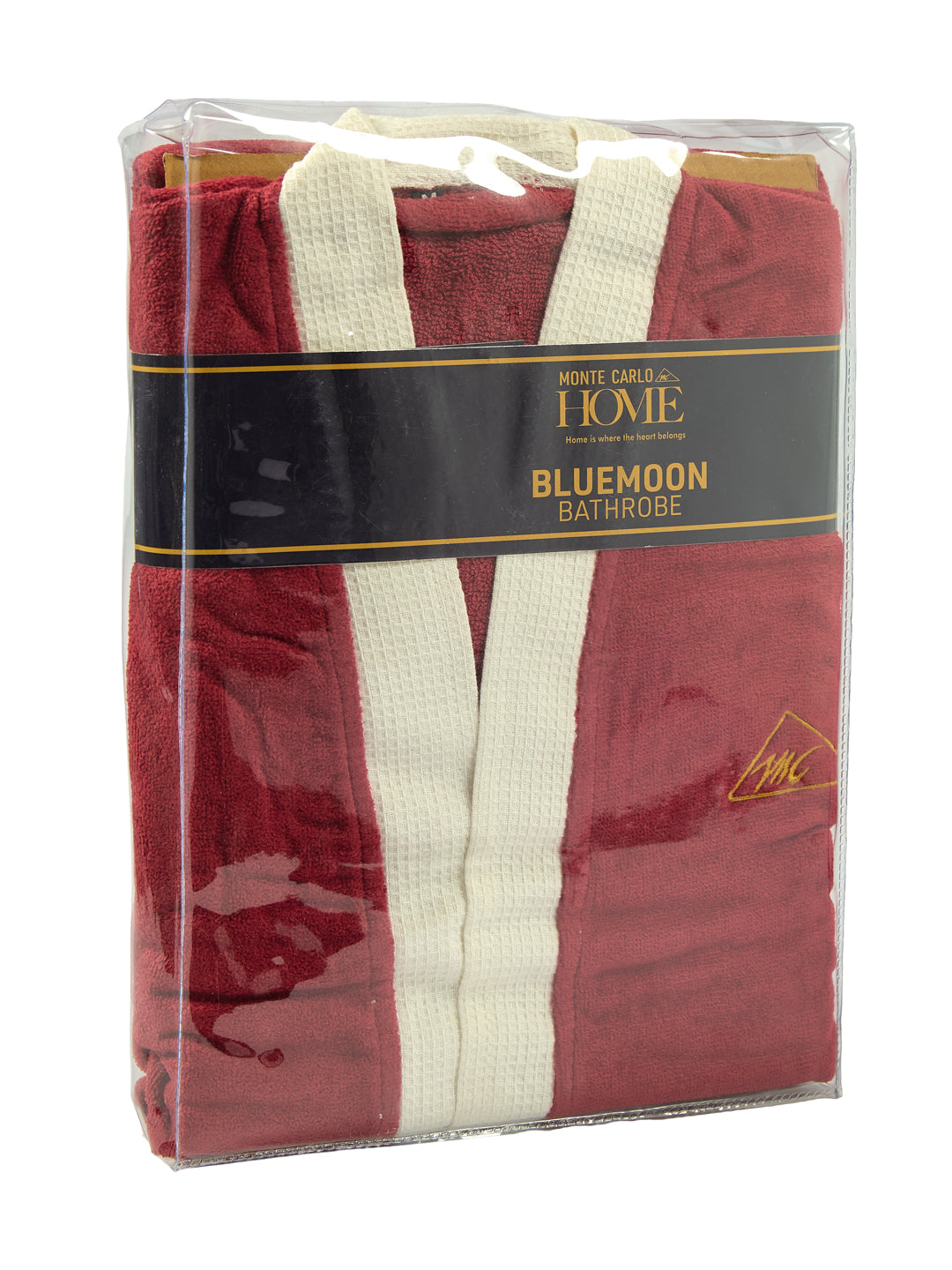 Monte Carlo Unisex Knee Length Solid Cotton Bath Robe 380 GSM with Belt and Pockets