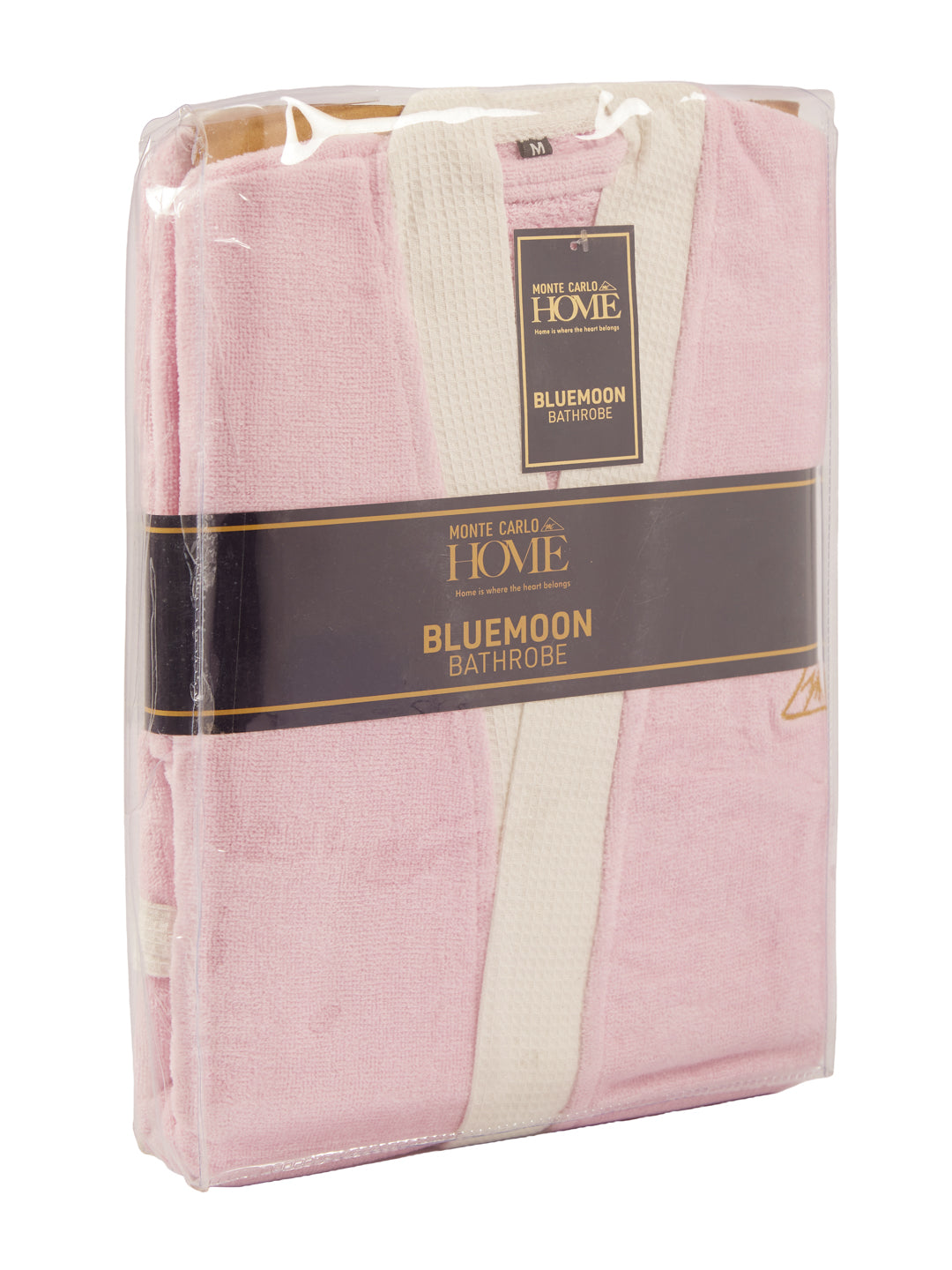 Monte Carlo Unisex Knee Length Solid Cotton Bath Robe 380 GSM with Belt and Pockets