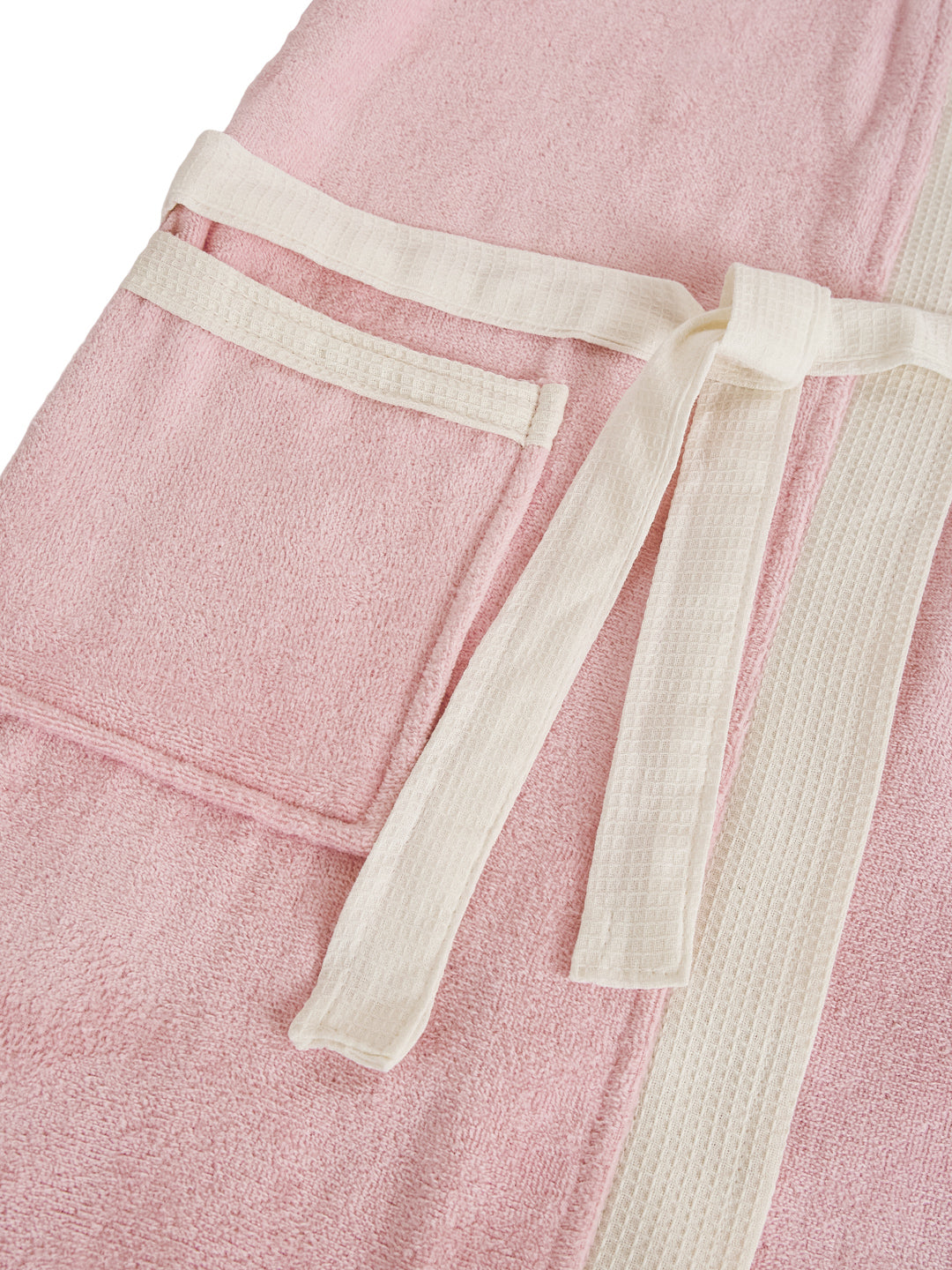 Monte Carlo Unisex Knee Length Solid Cotton Bath Robe 380 GSM with Belt and Pockets