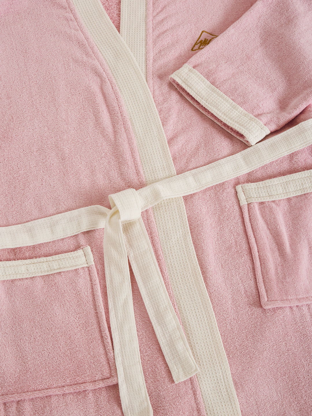 Monte Carlo Unisex Knee Length Solid Cotton Bath Robe 380 GSM with Belt and Pockets